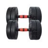 Aleko Dumbbells Adjustable Dumbbell Set For Home Gym Black