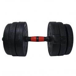 Aleko Dumbbells Adjustable Dumbbell Set For Home Gym Black