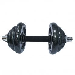 Aleko Dumbbells Cast Iron Adjustable Dumbbell Set For Home Gym - 44 Lbs (20 Kg)
