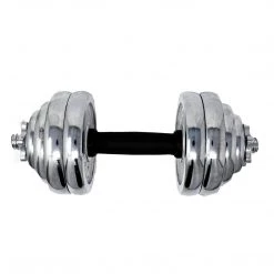 Aleko Cast Iron Adjustable Dumbbell Set For Home Gym - 66 Lbs (30 Kg)