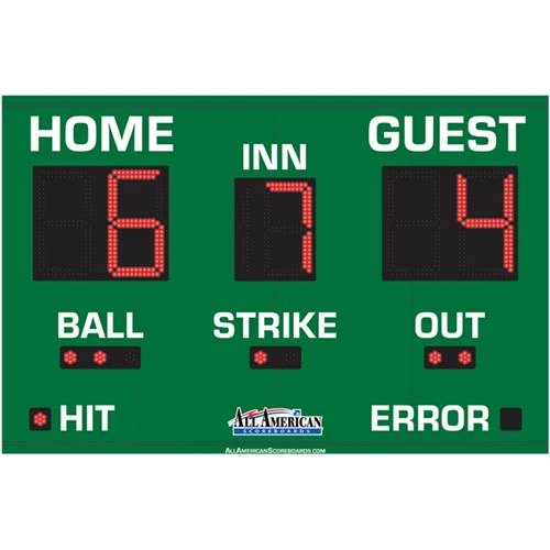 Athletic Connection Everbrite Baseball Scoreboard 5 X 8 1 Athletic Connection Everbrite Baseball Scoreboard 5 X 8