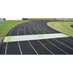 Football Sideline Tarps And Turf Protectors Fisher Athletic Titan Weighted Mesh Track Protector 6' X 30'