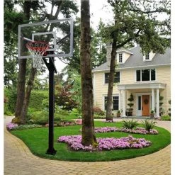 Outdoor Basketball Hoops Gared Varsity Jam Adjustable Basketball Hoop With Glass Board