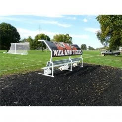 Bison Inc. Graphic Portable No-Tip Covered Bench Bleachers