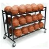 Ball Storage Cages And Carts Trigon Sports Heavy Duty Double Wide Ball Cart