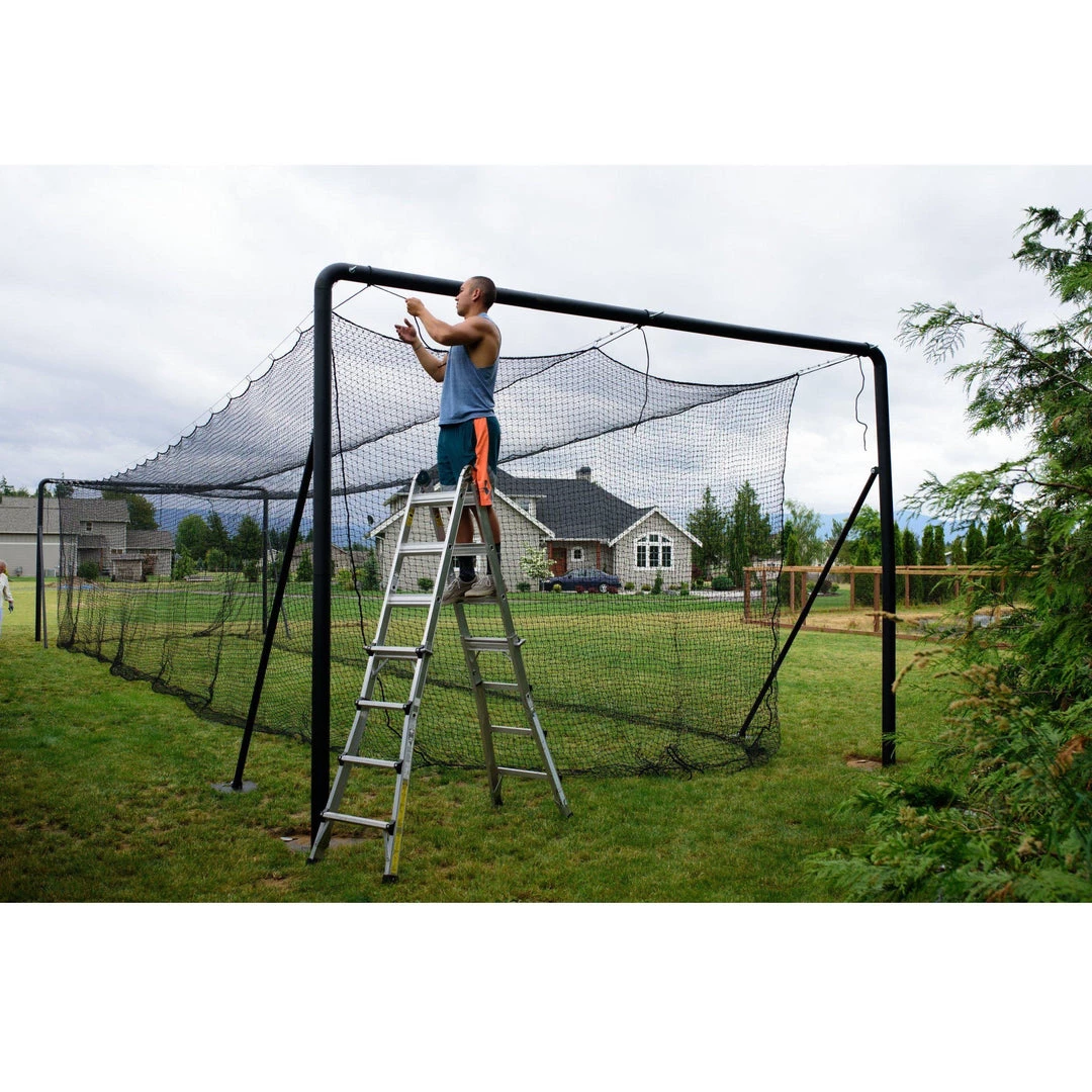 BCI Batting Cages Iron Horse Complete Batting Cage System #42 HDPE Net 12 BCI Batting Cages Iron Horse Complete Batting Cage System #42 HDPE Net