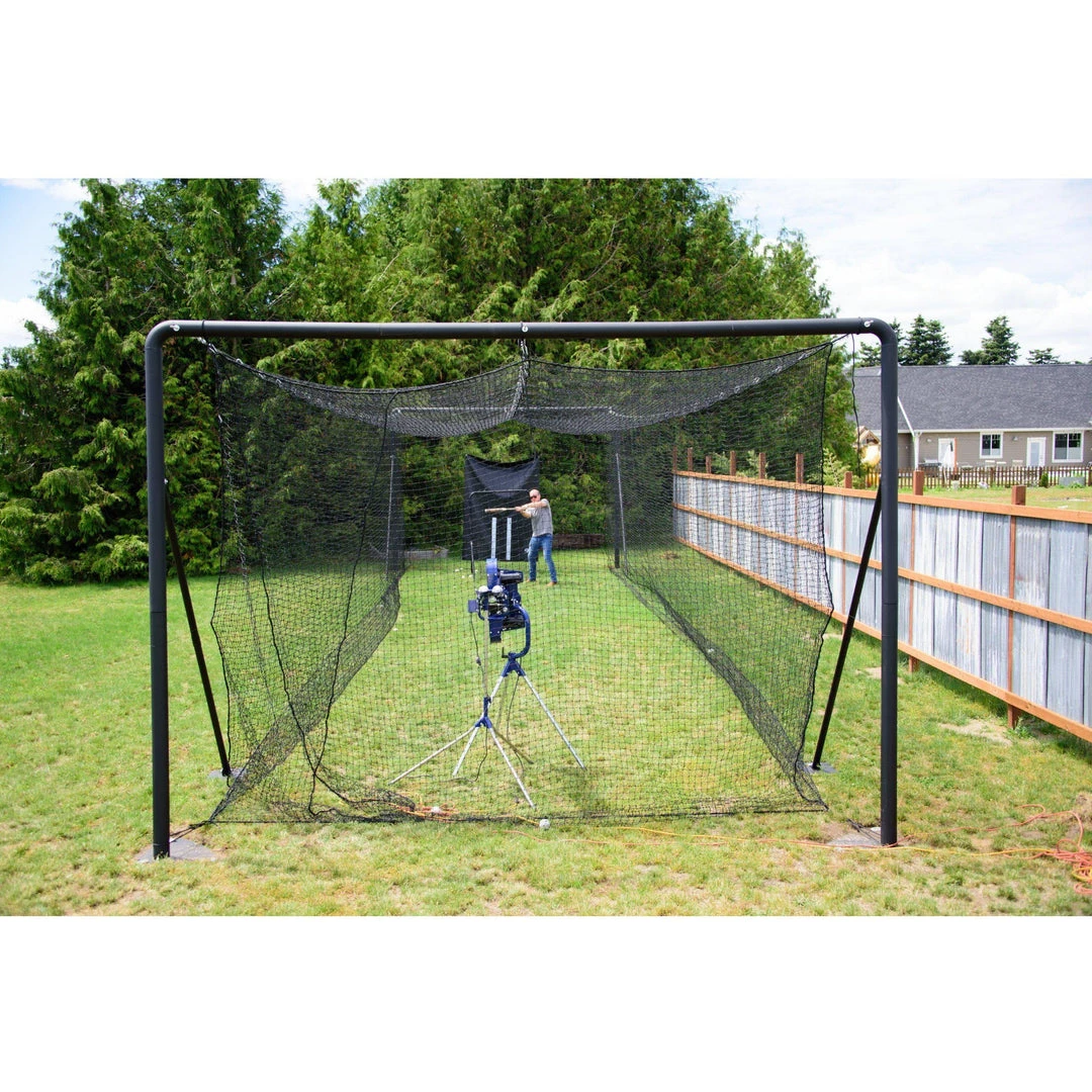 BCI Batting Cages Iron Horse Complete Batting Cage System #42 HDPE Net 15 BCI Batting Cages Iron Horse Complete Batting Cage System #42 HDPE Net