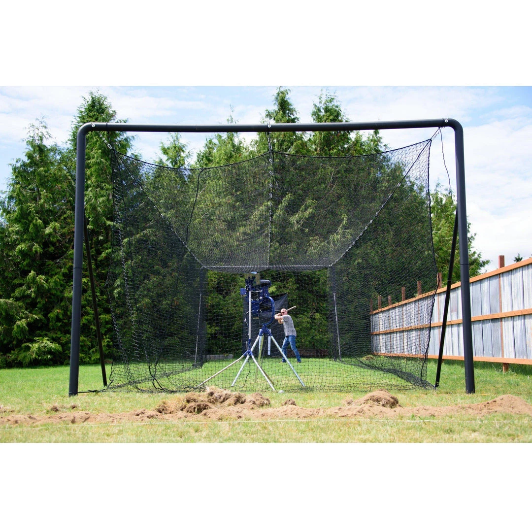 BCI Batting Cages Iron Horse Complete Batting Cage System #42 HDPE Net 2 BCI Batting Cages Iron Horse Complete Batting Cage System #42 HDPE Net