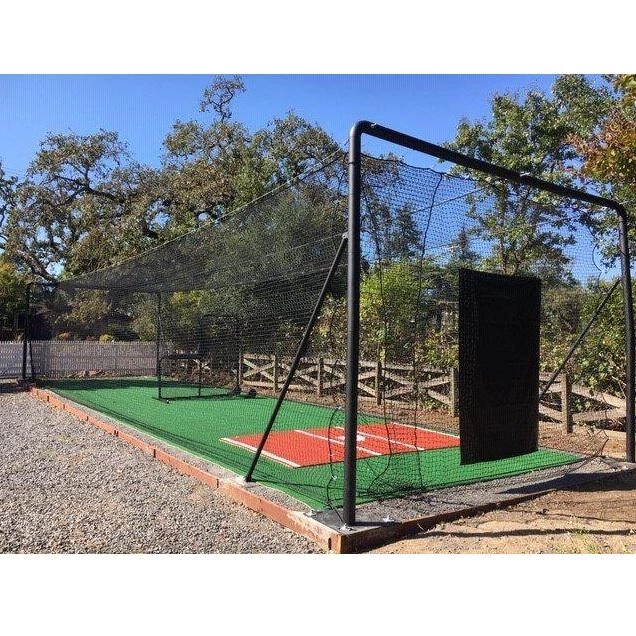BCI Batting Cages Iron Horse Complete Batting Cage System #42 HDPE Net 8 BCI Batting Cages Iron Horse Complete Batting Cage System #42 HDPE Net
