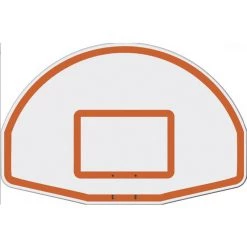 Jaypro Straight Post 5-9/16" Pole With 6' Offset Basketball Goal System