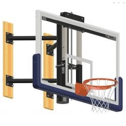 Jaypro Wall Mounted Glass Backboard Residential Basketball Hoops
