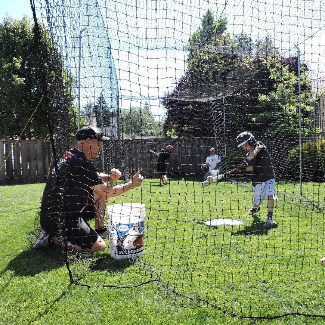 Jugs Hit At Home® Backyard Batting Cage #27 Polyethylene 3 Jugs Hit At Home® Backyard Batting Cage #27 Polyethylene