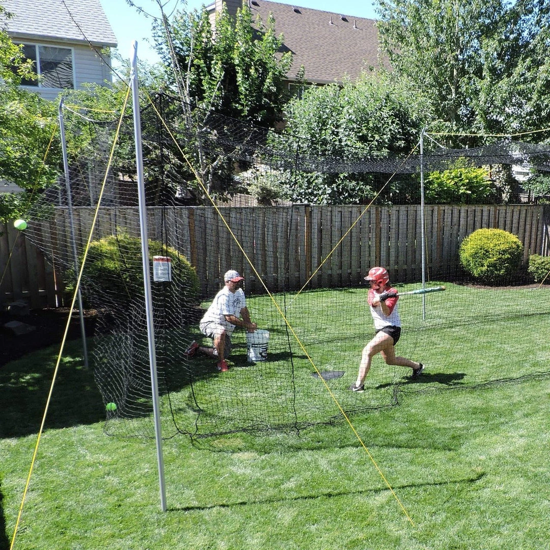 Jugs Hit At Home® Backyard Batting Cage #27 Polyethylene 1 Jugs Hit At Home® Backyard Batting Cage #27 Polyethylene