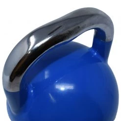 Aleko Starting Pistol Accessories Premium Coated Steel Kettlebell - 22 Lbs (10 Kg) - Blue