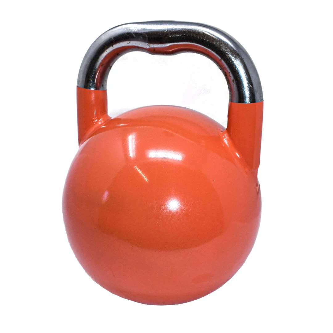 Aleko Premium Coated Steel Kettlebell - 26 Lbs (12 Kg) - Coral Orange 2 Aleko Premium Coated Steel Kettlebell - 26 Lbs (12 Kg) - Coral Orange