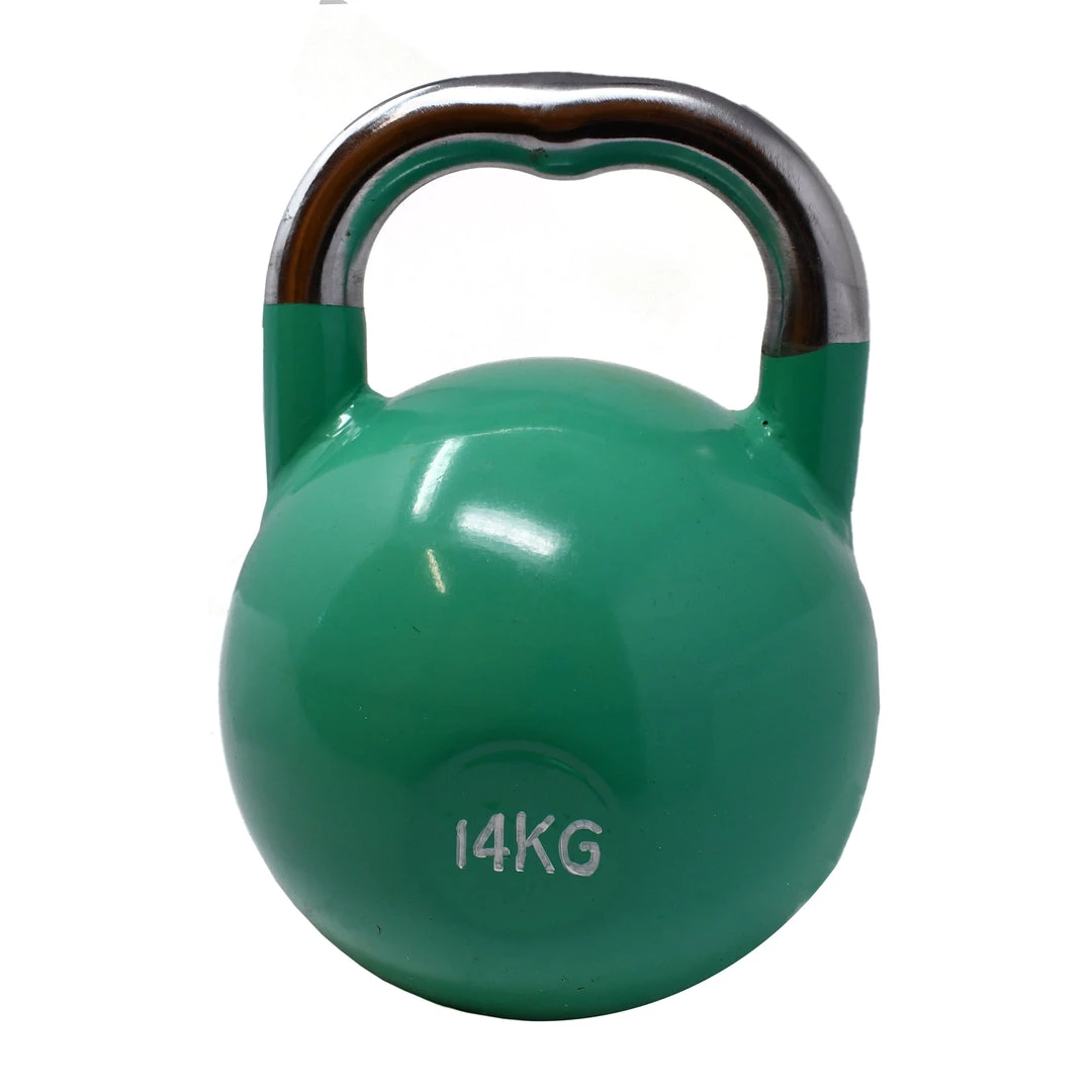 Aleko Starting Pistol Accessories Premium Coated Steel Kettlebell - 31 Lbs (14 Kg) - Green 1 Aleko Starting Pistol Accessories Premium Coated Steel Kettlebell - 31 Lbs (14 Kg) - Green