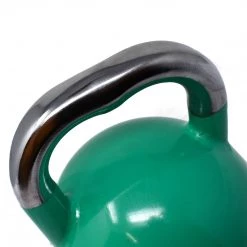 Aleko Starting Pistol Accessories Premium Coated Steel Kettlebell - 31 Lbs (14 Kg) - Green 5 Aleko Starting Pistol Accessories Premium Coated Steel Kettlebell - 31 Lbs (14 Kg) - Green