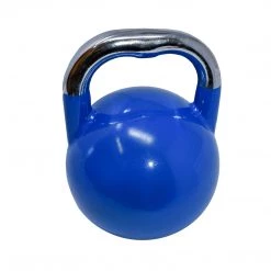 Aleko Premium Coated Steel Kettlebell - 44 Lbs (20 Kg) - Blue