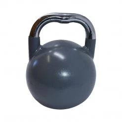 Aleko Premium Coated Steel Kettlebell - 49 Lbs (22 Kg) - Gray