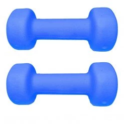 Aleko Non-Slip Hexagonal Shaped Free Weight Dumbbells Blue - Set Of 2