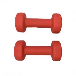 Aleko Non-Slip Hexagonal Shaped Free Weight Dumbbells Red - Set Of 2
