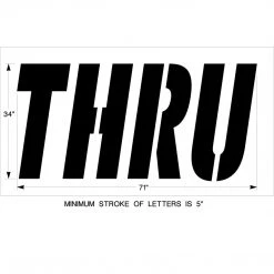 Newstripe McDonalds 34 Inch Thru Stencil Starting Pistol Accessories