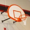 Indoor Basketball Hoops Gared Corner Mount Stationary Wall Mount Package With Steel Board, 6' - 9' Length
