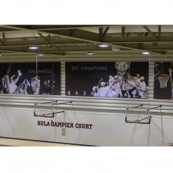 Gared Direct Mount Stationary Wall Mount Package With Glass Board, 2' - 3' Length Indoor Basketball Hoops