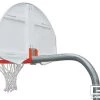 Institutional Basketball Hoops Gared Economy 3-1/2" O.D. Unbraced Rear-Mount Gooseneck Basketball Package