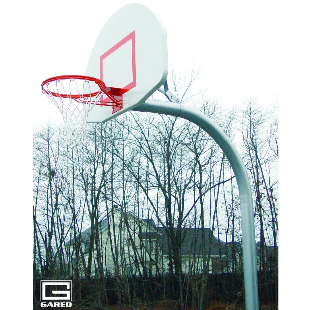 Gared Standard Duty 4-1/2" O.D. Gooseneck Basketball Package Institutional Basketball Hoops 1 Gared Standard Duty 4-1/2" O.D. Gooseneck Basketball Package Institutional Basketball Hoops