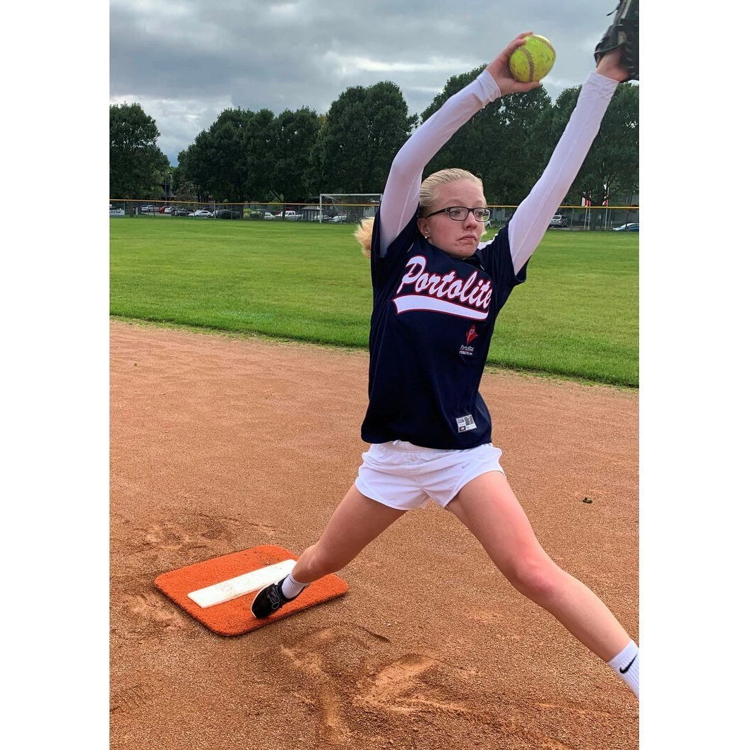 Portolite Spiked Short Softball Mat 2 Portolite Spiked Short Softball Mat