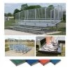 Athletic Connection Preferred Powder Coated Bleachers With Vertical Picket Railing