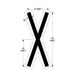Newstripe Federal Railroad Crossing X