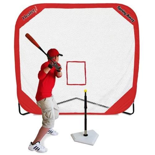 Heater Sports Spring Away Tee & Spring Away 7' X 7' Pop-Up Net 1 Heater Sports Spring Away Tee & Spring Away 7' X 7' Pop-Up Net