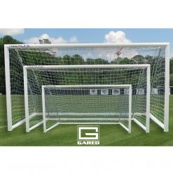 Starting Pistol Accessories Gared Touchline Striker Round-Frame Aluminum Soccer Goal, 6' X 12'