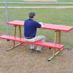Jaypro Scorer Table (Outdoor) With Bench - Portable - Powder Coated Starting Pistol Accessories
