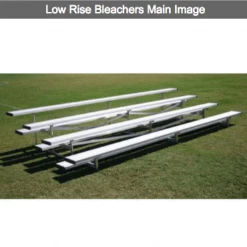 Athletic Connection 4 Row Low Rise Aluminum Bleachers