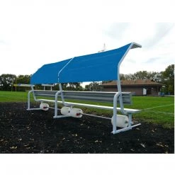Bison Inc. Solid Color Portable No-Tip Covered Bench Bleachers