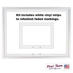 First Team Re-striping Kit For Acrylic Backboards Acrylic And ABS Backboards