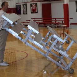 Athletic Connection 2-4 Row Portable Tip N' Roll Aluminum Bleachers
