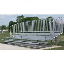 Athletic Connection VIP Series Bleachers With Vertical Picket Railing