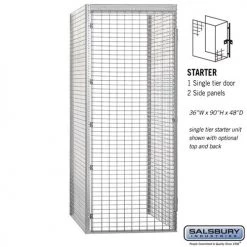 Starting Pistol Accessories Salsbury 36" Wide Single Tier Bulk Storage Locker 8 Starting Pistol Accessories Salsbury 36
