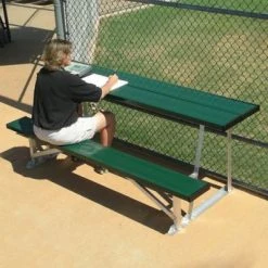 Athletic Connection Scorers Aluminum Table With Bench