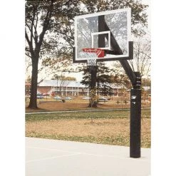 Bison Inc. Bison Ultimate 42″ X 72″ Glass Fixed Height Basketball Hoop Inground Basketball Hoops