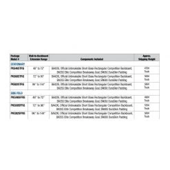 Bison Inc. 6′-8′ Stationary Competition Basketball Package