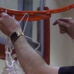 Basketball Hoops Bison Inc. Baseline Collegiate 180° Competition Breakaway Basketball Goal For 42″ Boards