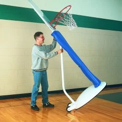 Indoor Basketball Hoops Bison Inc. Playtime Clear Acrylic Elementary Basketball Standard