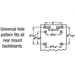 Bison Inc. Rear Mount Basketball Super Goal Basketball Hoops