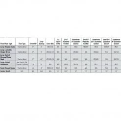 Bison Inc. Steel Floor Sockets With Hinged Brass Covers