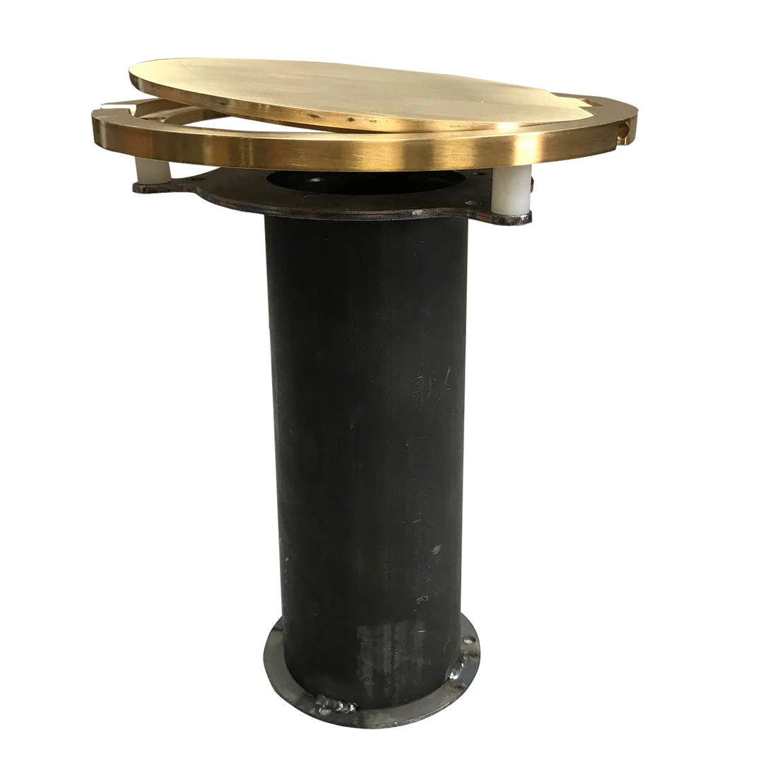 Bison Inc. Steel Floor Sockets With Hinged Brass Covers 1 Bison Inc. Steel Floor Sockets With Hinged Brass Covers